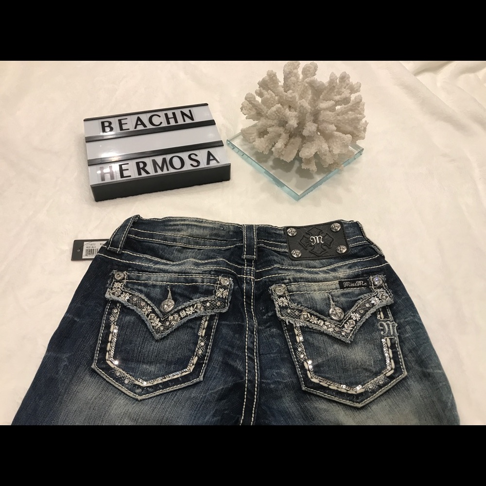 NWT Miss Me Jeans Signature Skinny Waist 25